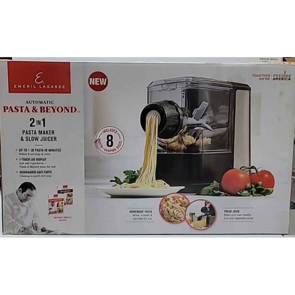 NIB Sealed Emeril Lagasse Pasta & Beyond Pasta Machine Juicer/Frozen 2 in 1 - Picture 7 of 9